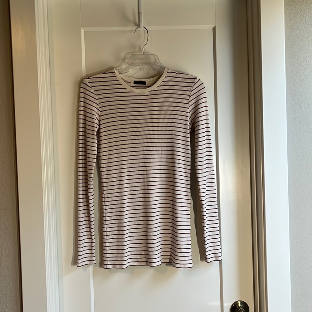 ATM long sleeve red strip t-shirt size S